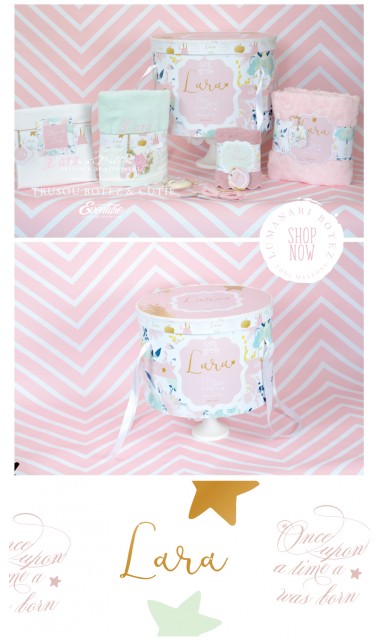 Trusou  de botez brodat cu note moderne, Spring Sounds 14